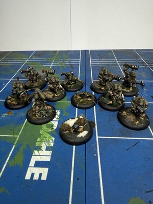 Warmachine/Hordes Pyg Burrowers Trollbloods Einheit bemalt