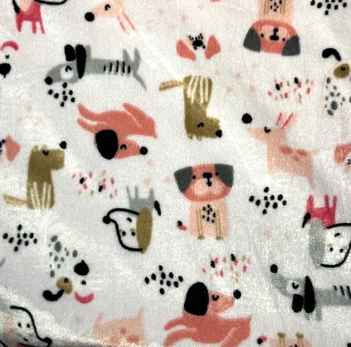 Baby Essentials Pink Puppy Dog Blanket Sherpa Girl Security Lovey 2022 htf - Image 3 of 4