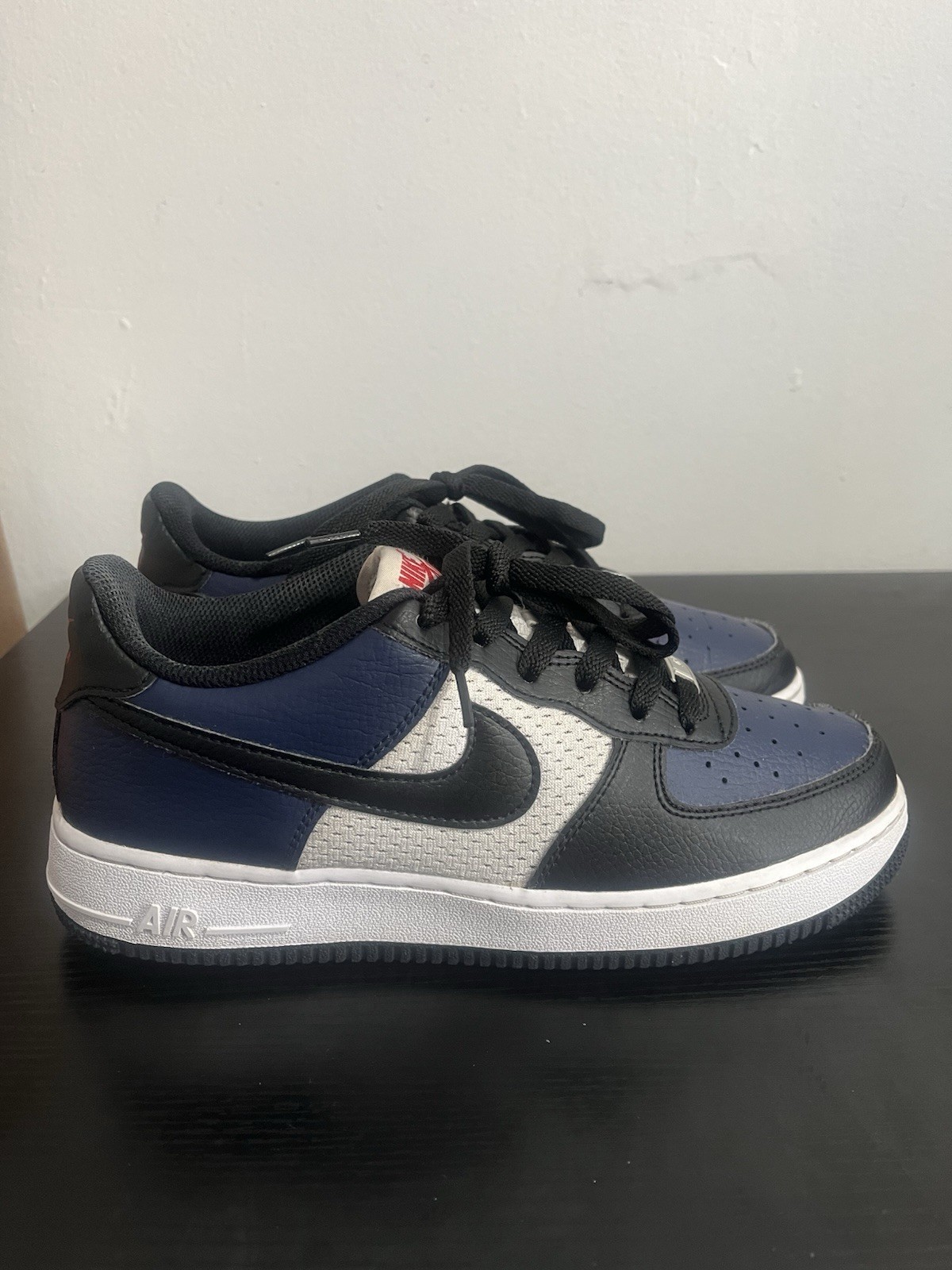 Nike Air Force 1 GS Casual Shoes Midnight Navy Size 7Y / Women’s 8.5 HJ9201-400 thumbnail 2
