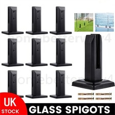1-20X Stainless Steel Spigots Glass Pool Fence Balustrade Feet Post Spigot Clips
