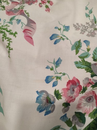 Dorma Duvet Cover Double Floral Flowers Vintage Retro Design Cream Green - Picture 10 of 12