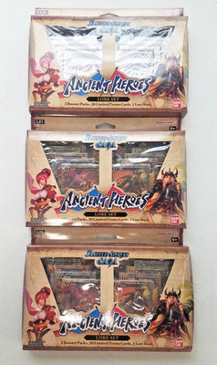 Battle Spirits Saga Ancient Heroes Lore Set L01 English Lot of 3 New Sealed Dmg