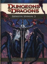Monster Manual 3: A 4th Edition D D Core Rulebook Dungeons  Dragons 4th ed...