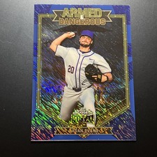 2026 Hoja Metal Casan Evans ARMADO Y PELIGROSO GUERRA AZUL BRILLO - #'d 4/5 (A1)