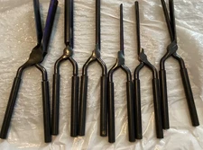 6 KIZURE  Assorted Size  Metal Marcel Curling Iron