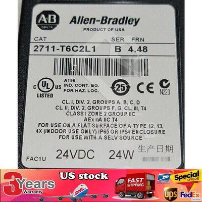 1Pc New AB 2711-T6C2L1 PANELVIEW 600 Séries B Ecran Tactile DH-485 24VDC 1pcs