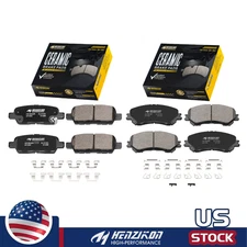 For 2014 - 2020 Nissan Rouge, Rogue Sport Front and Rear Ceramic Disc Brake Pads