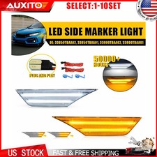 Switchback Sequential LED Marker Lights for 2016-21 Honda Civic All Trims 2-20X