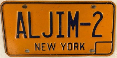 Vanity AL ALL JIM ALAN ALLEN ALBERT ALEX JAMES license plate Alfred Jimmy Alice