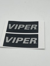 4 Viper Warning Stickers Car Alarm Security System Decals