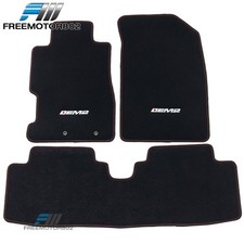 Fits 01-05 Honda Civic Floor Mats Carpet Black Nylon Front Rear W Em2 Fits 01-05 Honda Civic Floor Mats Carpet Black Nylon Front Rear W Em2