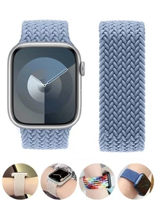 Bracelet de bande de boucles Solo tressé pour Apple Watch 9 8 7 6 5 4 SE 40 44 41 45mm