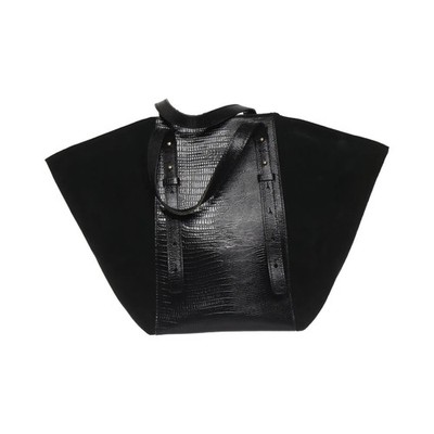 Santini, Handtasche, Damen, Schwarz, Schlangenhaut, 20, 15, 24 cm #JrF