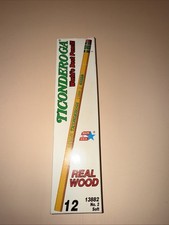 Vintage Dixon Ticonderoga No. 3 Hard 13882 Pencils 12 In Box Unused