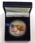 1922 $1 Peace Silver Dollar Colorized Obverse / Reverse - w/ Box