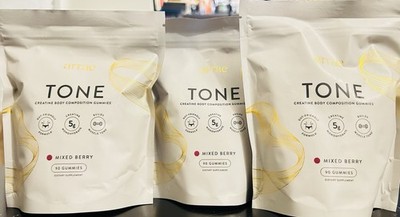3x Arrae Tone Creatine Body Composition Gummies Mixed Berry (3x90=270 Gummies) 