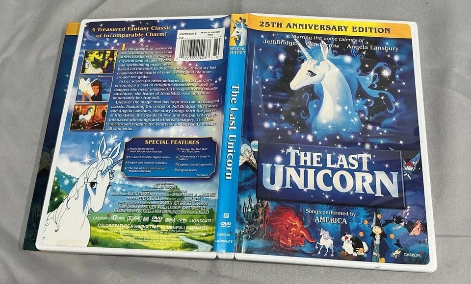 Autographed The Last Unicorn 25th anniversary DVD SIGNED Peter S. Beagle Foto 3 de 4