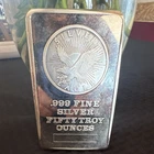 Silver Eagle 0.999 Fine Silver 50 oz Bar