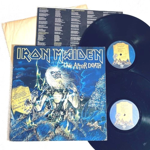 Iron Maiden "Live After Death" 1985 Metal/Rock,2-LP's, VG, Vinyl, Orig 1st Press