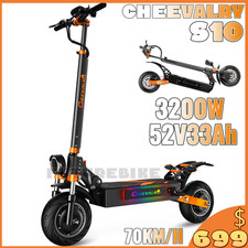 Cheevalry S10 Dual Motor Electric Scooter 52V33Ah E-Scooter 70KM/H 110KM 3200W