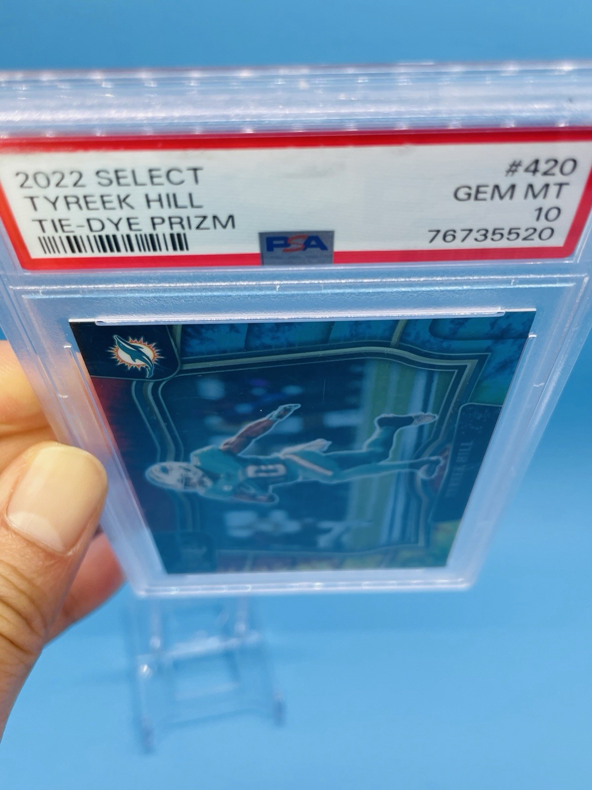 2022 Select ~ TYREEK HILL ~ TIE-DYE Prizm #'d /25 ~ PSA 10 GEM MINT ~ POP 4! 🔥 view 12