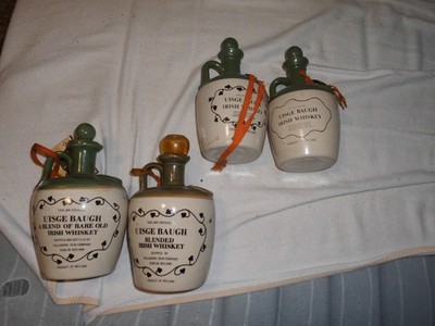 Tullamore Dew Krüge 4 Stck. 2 x groß, 2 x klein Raritäten selten Whiskykrüge