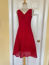 ANN TAYLOR pink eyelet dress size 4