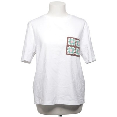 Mango, T-shirt, Größe: L, Weiß/Mehrfarbig, Baumwolle/Polyester, Sonstiges #usF