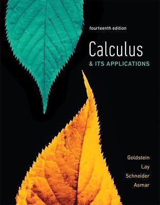 Calculus & Its Applications (14th Edition) by Goldstein, Larry J., Lay, David C