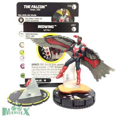 Heroclix Marvel Studios Disney Plus set The Falcon #048 Super Rare figure w/card