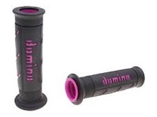 DOMINO Manopole NERO ROSA XM2 120 125 mm per MOTO TRIUMPH VERVEMOTO VICTORY