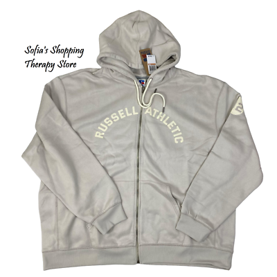 Russell Athletic Men's & Big Men's Arch Graphic Zip Up Hoodie Sz