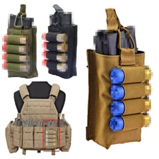 Tactical Molle 4 Round Shot-gun Shell Magazine Pouch Ammo Holder Carrier Hunting