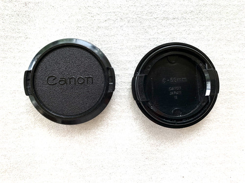 1 Genuine Canon FD 52mm Snap-On Front Lens Cap