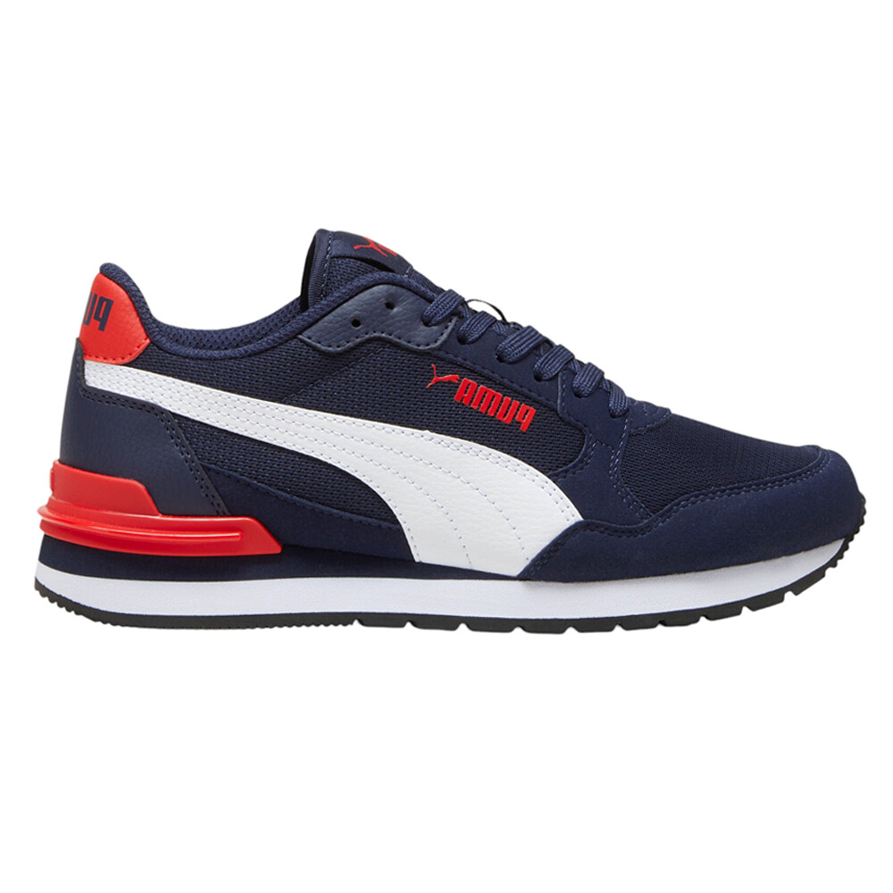Puma St Runner V4 Сетчатые молодежные кроссовки на шнуровке для мальчиков синего цвета, повседневная обувь 39987602