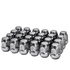 24pc Chrome 14x1.5 Wheel Lug Nuts for Chevy GMC K1500 K2500 Escalade Tahoe Yukon
