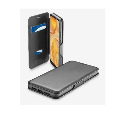 cellularline Huawei P40 Lite Book Cover (Book Clutch) - Schwarz - NEU