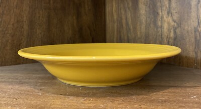 Fiesta Ware HLC Marigold 9  Large Rimmed Soup Bowl 75th Anniv. Color Retired