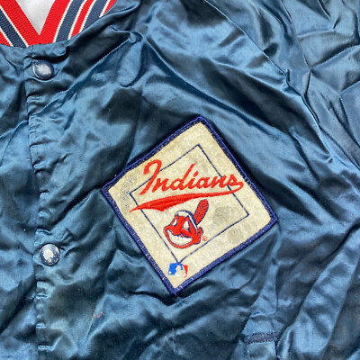 VTG Chalk Line Cleveland Indians Guardians Satin Jacket