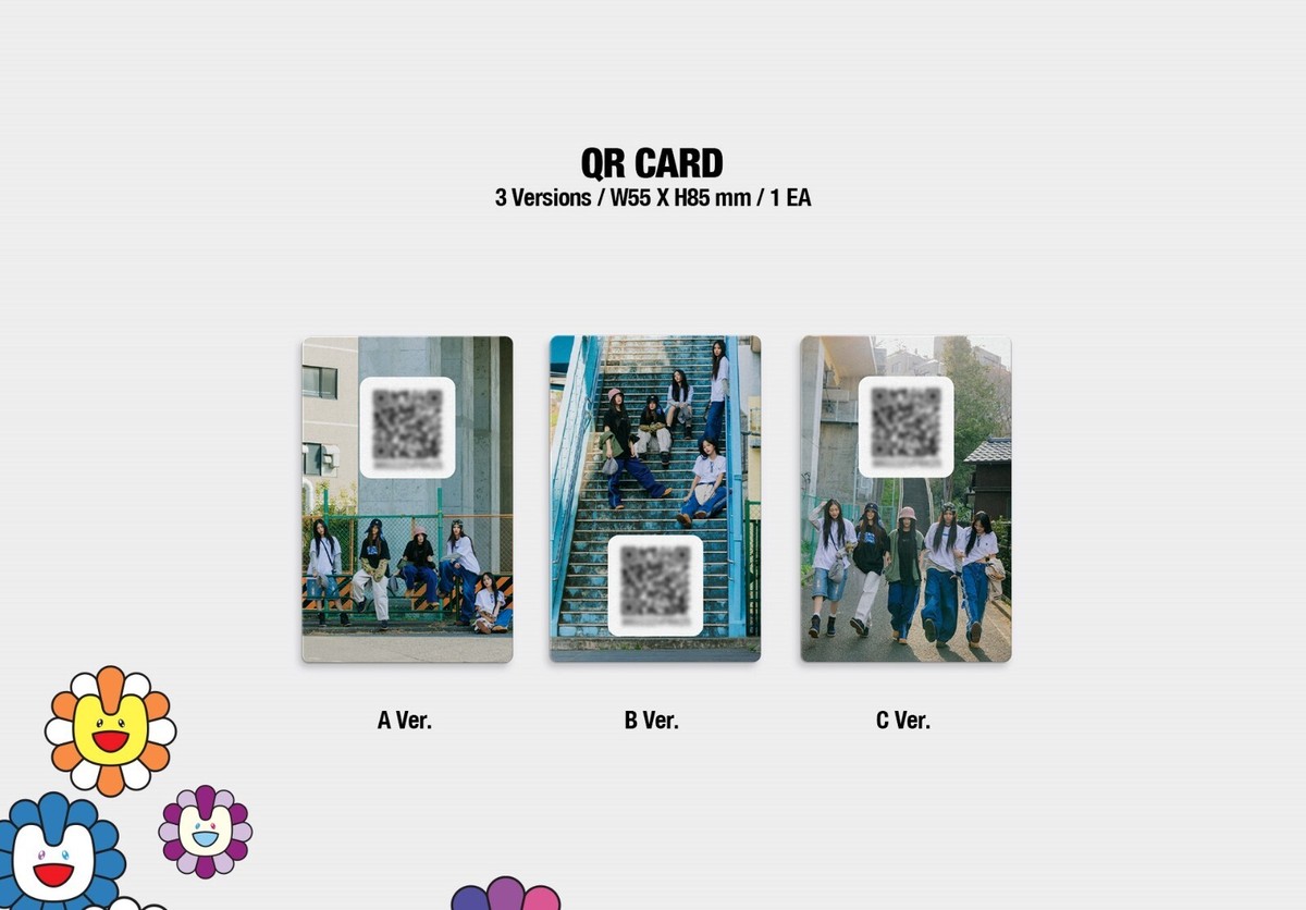 NewJeans Album Supernatural NJ X MURAKAMI Weverse Ver. QR Card+