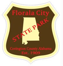 5" florala city alabama state park bumper sticker decal usa made