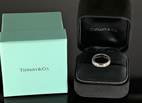 $19500 Tiffany & Co. 2.75ct Diamond Band Lucida 5mm Eternity Platinum 5.25 - 第 2/12 張圖片