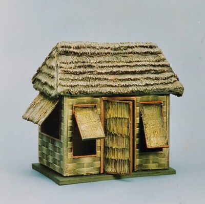  Unpainted1/35 Resin model modern grass hut scene whitemodel kit 5778
