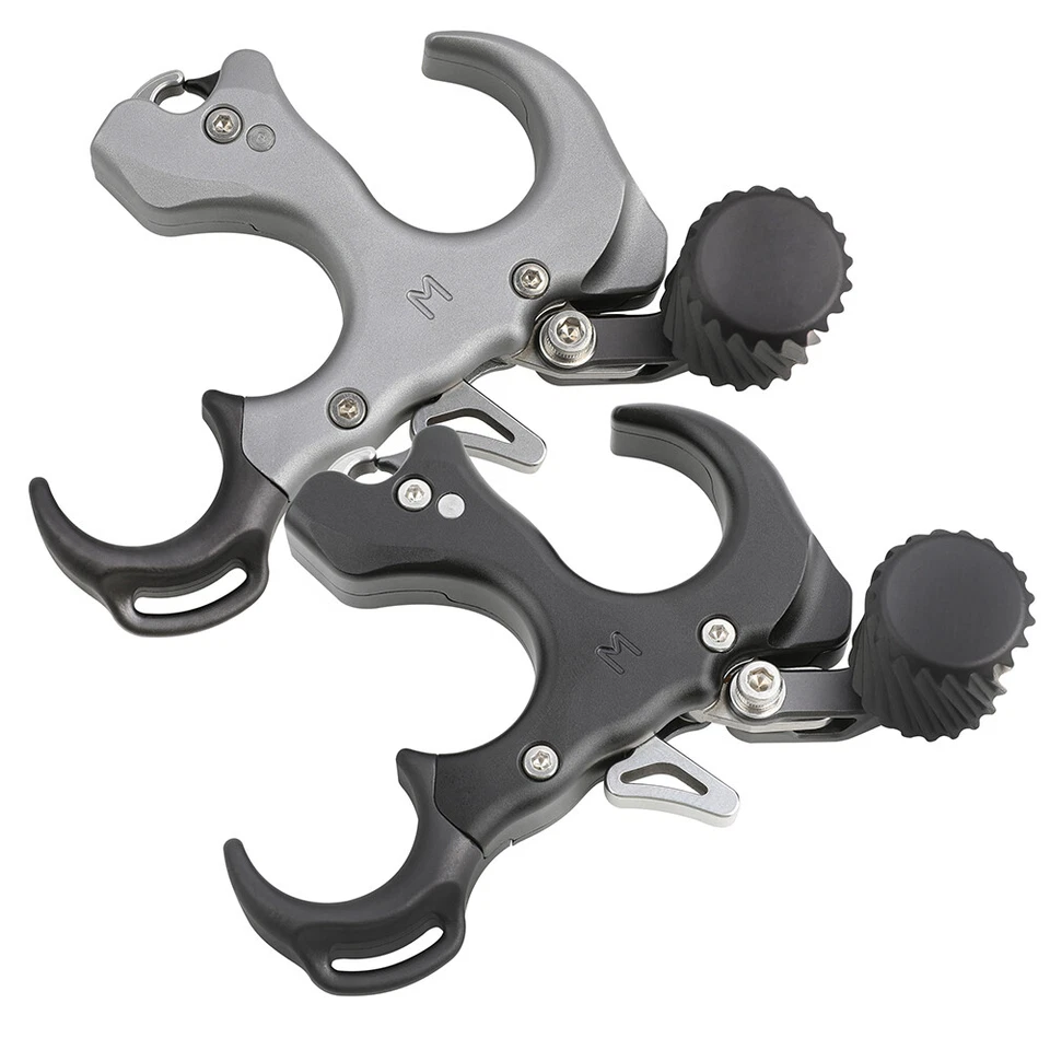 Compound Bow Release Aids 3 Finger Thumb Trigger Adjustable Archery RH LH Shoot - Image 4 of 4