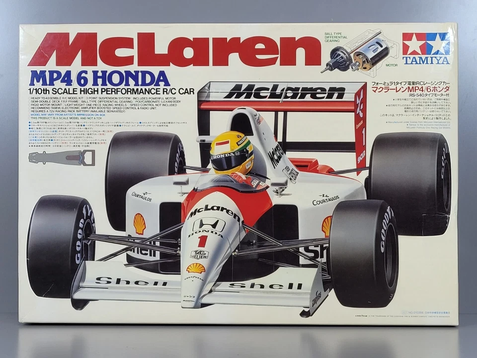RARE VINTAGE TAMIYA F1 1991 SENNA McLaren MP4/6 Honda Formula One 1/10 R/C 58104 - Image 2 of 4