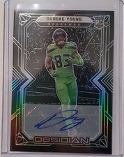 Dareke Young 2022 Panini Obsidian Auto Autograph Rookie R/C #154/199