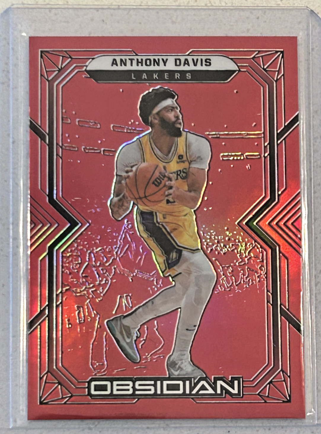 Anthony Davis 2021-22 Obsidian T-mall Asia Electric Etch Red Flood #3 SP