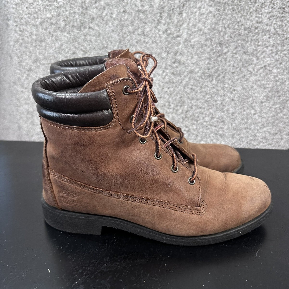 Vintage Timberland Boots Leather SZ 7.5 W Made USA Vibram | eBay