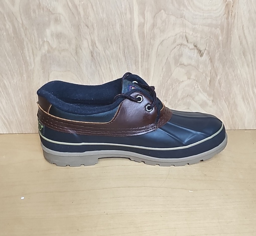 Women's Sporto Blue Brown Thermolite Insulated Low Duck Boots Size 10