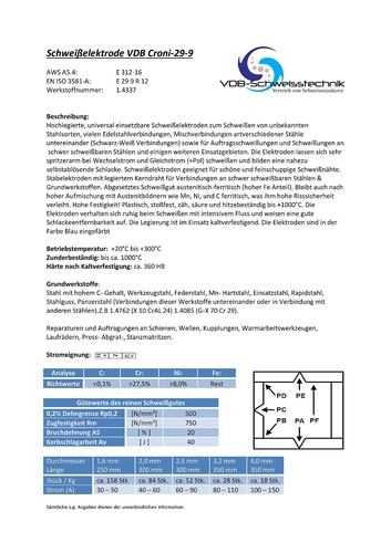Schweisselektroden Universal Edelstahl 1.4337 312 Croni 29 9 Allzweck CrNi 29/9 - Bild 4 von 165